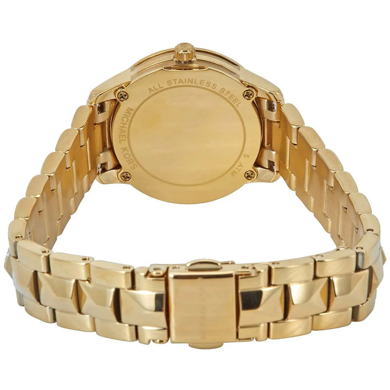 Michael Kors Runway Mercer Quartz Black Dial Two Tone Steel Strap Watch For Women - MK6672 Buy Now By Michael Kors