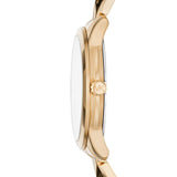 Michael Kors Petite Runway Mercer Blue Dial Gold Steel Strap Watch For Women - MK6673 Buy Now By Michael Kors