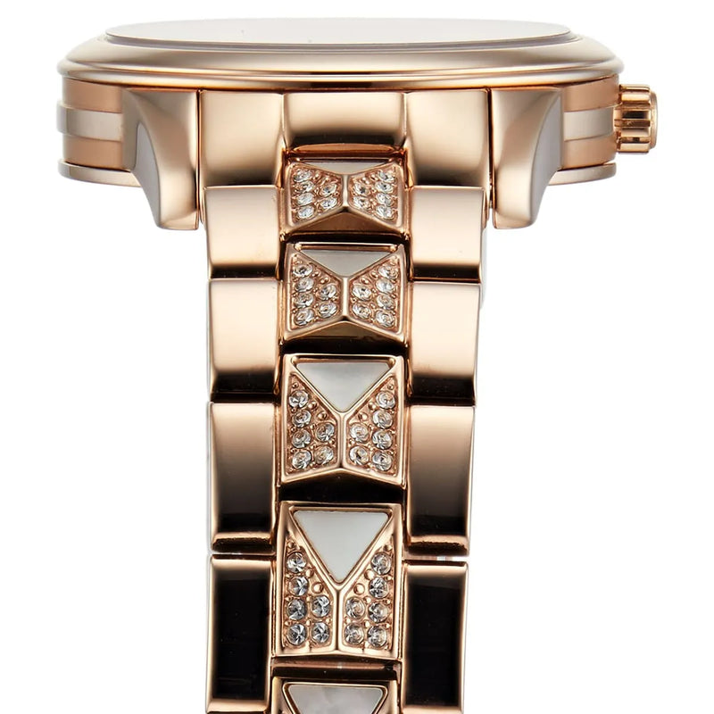 Michael Kors Runway Mercer Mother of Pearl White Dial Two Tone Steel Strap Watch For Women - MK6674 Buy Now By Michael Kors
