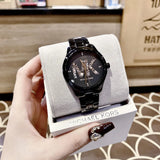 Michael Kors Runway Quartz Black Dial Black Steel Strap Watch For Women - MK6683 Buy Now By Michael Kors