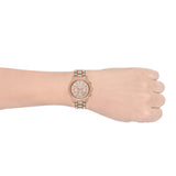 Michael Kors Ritz Three-Hand Glitz Rose Gold Dial Rose Gold Steel Strap Watch for Women - MK6748 Buy Now By Michael Kors