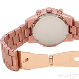 Michael Kors Ritz Chronograph Rose Gold Dial Rose Gold Steel Strap Watch For Women - MK6753 Buy Now By Michael Kors