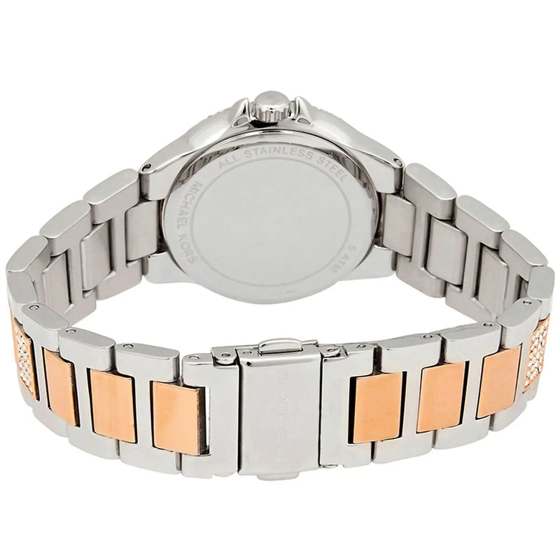 Shop Michael Kors Camille Multifunction White Dial Two Tone Steel Strap Watch For Women - MK6846 in USA
