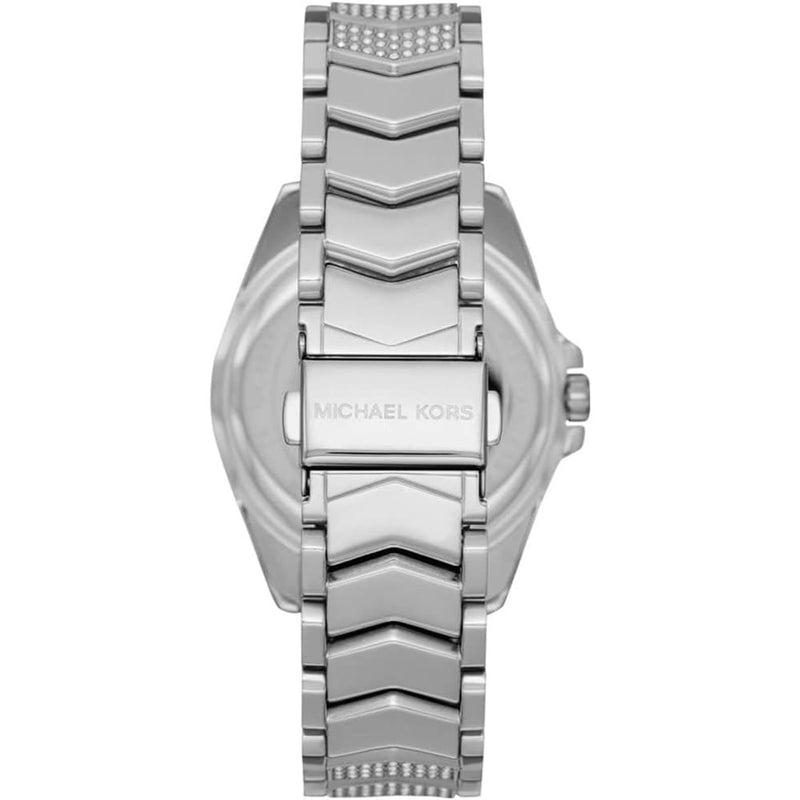 Michael Kors Layton Chronograph Mother of Pearl Blue Dial Silver Steel Strap Watch For Women - MK6847 Buy Now By Michael Kors