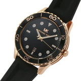 Michael Kors Runway Quartz Black Dial Black Silicone Strap Watch For Women - MK6852 Buy Now By Michael Kors