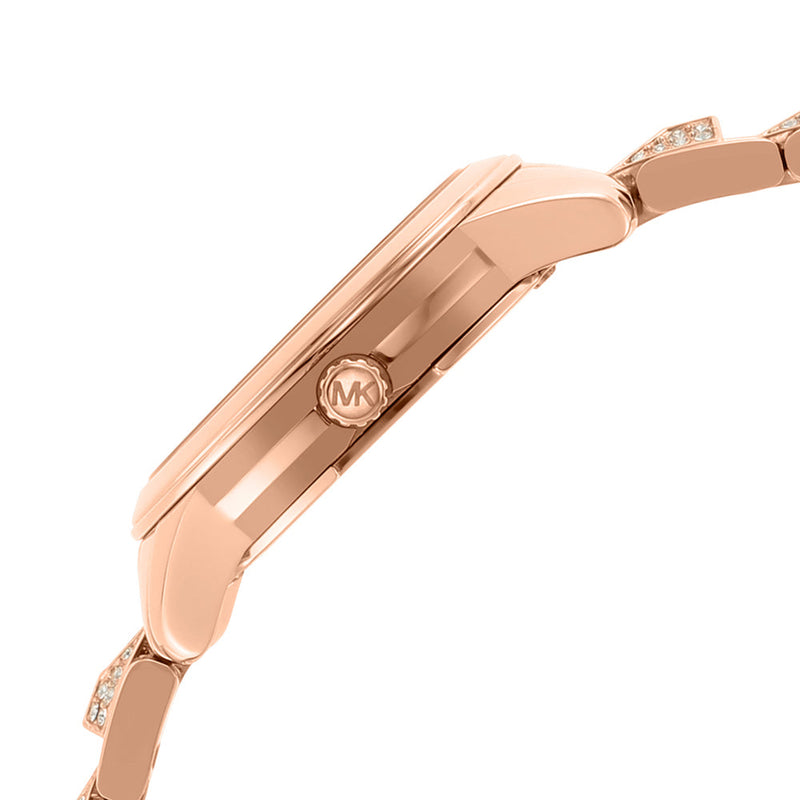 Michael Kors Runway Mother of Pearl Dial Rose Gold Steel Strap Watch For Women - MK6856 Buy Now By Michael Kors