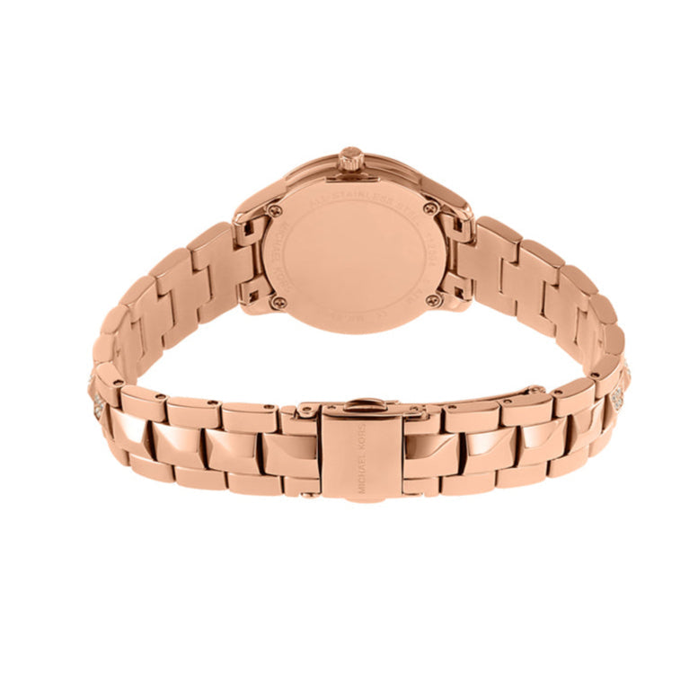 Michael Kors Runway Mother of Pearl Dial Rose Gold Steel Strap Watch For Women - MK6856 Buy Now By Michael Kors