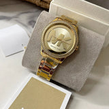 Michael Kors Tibby Three Hand Gold Dial Gold Steel Strap Watch For Women - MK6879 Buy Now By Michael Kors