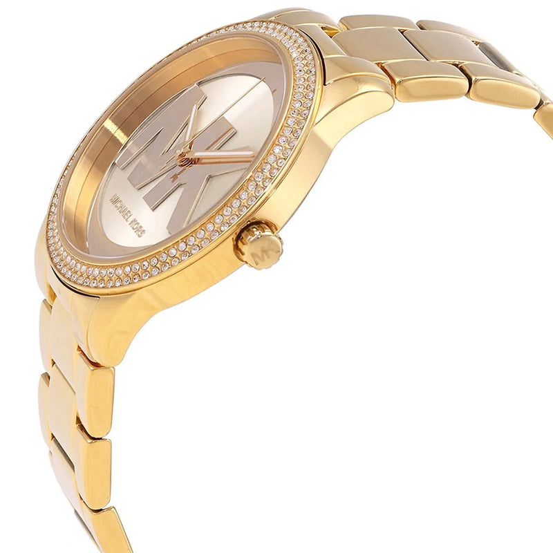 Michael Kors Tibby Three Hand Gold Dial Gold Steel Strap Watch For Women - MK6879 Buy Now By Michael Kors