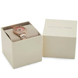 Michael Kors Layton Three Hand Red Dial Rose Gold Steel Strap Watch For Women - MK6893 Buy Now By Michael Kors