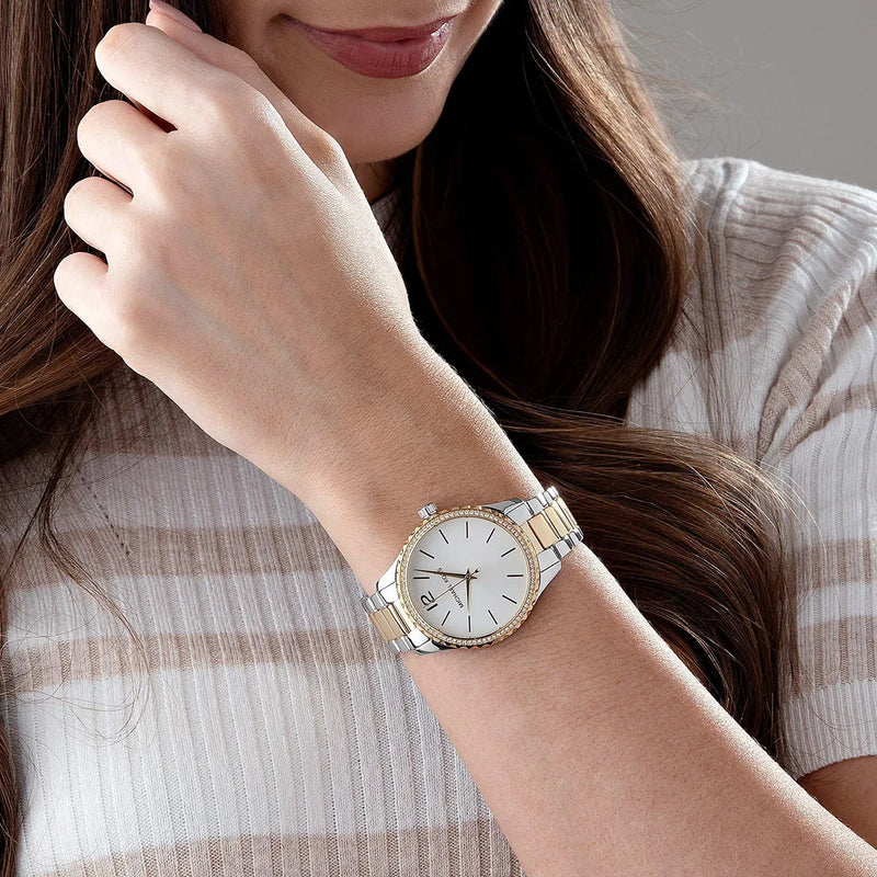 Michael Kors Layton Quartz Silver Dial Two Tone Steel Strap Watch For Women - MK6899 Buy Now By Michael Kors