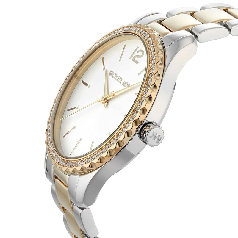 Michael Kors Layton Quartz Silver Dial Two Tone Steel Strap Watch For Women - MK6899 Buy Now By Michael Kors