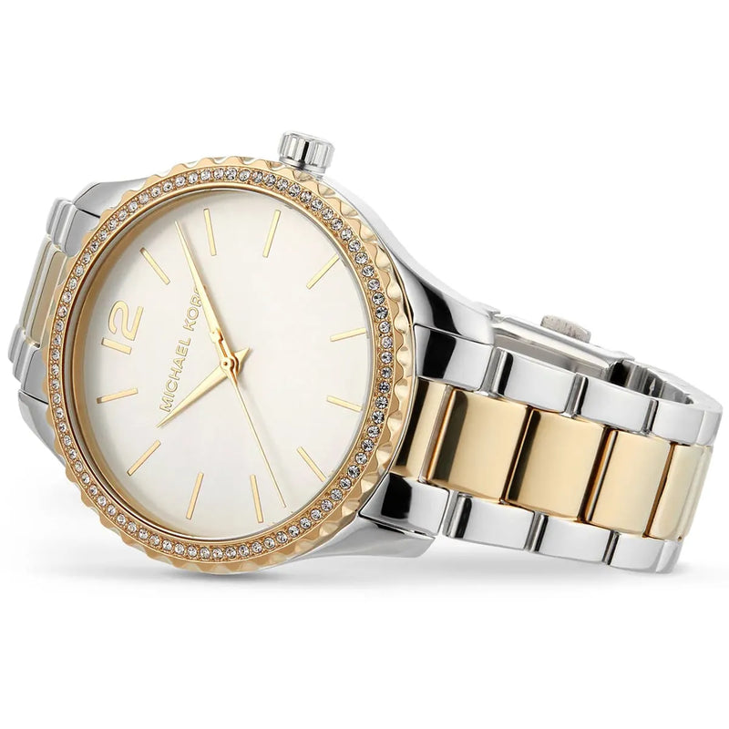 Michael Kors Layton Quartz Silver Dial Two Tone Steel Strap Watch For Women - MK6899 Buy Now By Michael Kors