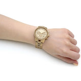 Michael Kors Ritz Chronograph Gold Dial Gold Steel Strap Watch For Women - MK6937 Buy Now By Michael Kors