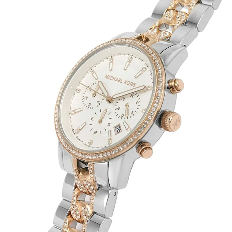 Michael Kors Ritz Chronograph Silver Dial Two Tone Steel Strap Watch For Women - MK6938 Buy Now By Michael Kors