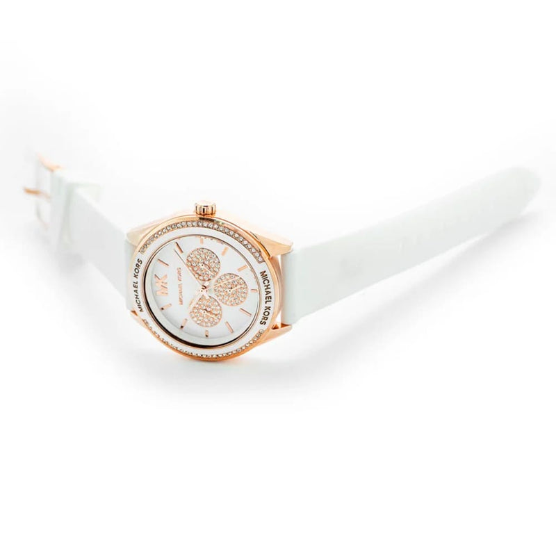 Michael Kors Oversized Sport Quartz White Dial White Rubber Strap Watch For Women - MK6945 Buy Now By Michael Kors