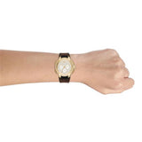 Michael Kors Sidney Multifunction White Dial Brown Leather Strap Watch For Women - MK6948 Buy Now By Michael Kors
