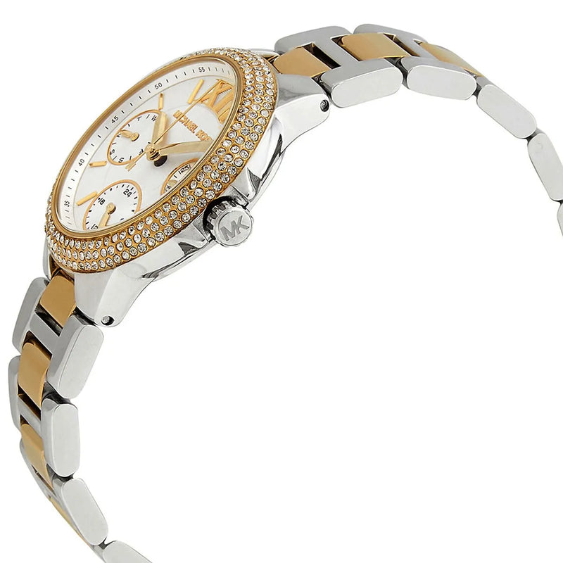 Michael Kors Camille Multifunction Silver Dial Two Tone Steel Strap Watch For Women - MK6982 Buy Now By Michael Kors
