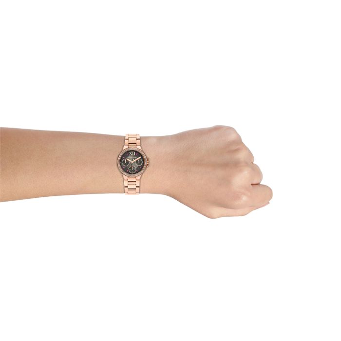 Michael Kors Camille Chronograph Grey Dial Rose Gold Steel Strap Watch For Women - MK6983 Buy Now By Michael Kors