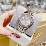 Michael Kors Lennox Three Hand Quartz Silver Dial Two Tone Steel Strap Watch For Women - MK6989 Buy Now By Michael Kors