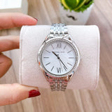 Michael Kors Mindy White Dial Silver Steel Strap Watch For Women - MK7075 Buy Now By Michael Kors