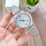 Michael Kors Mindy White Dial Silver Steel Strap Watch For Women - MK7075 Buy Now By Michael Kors