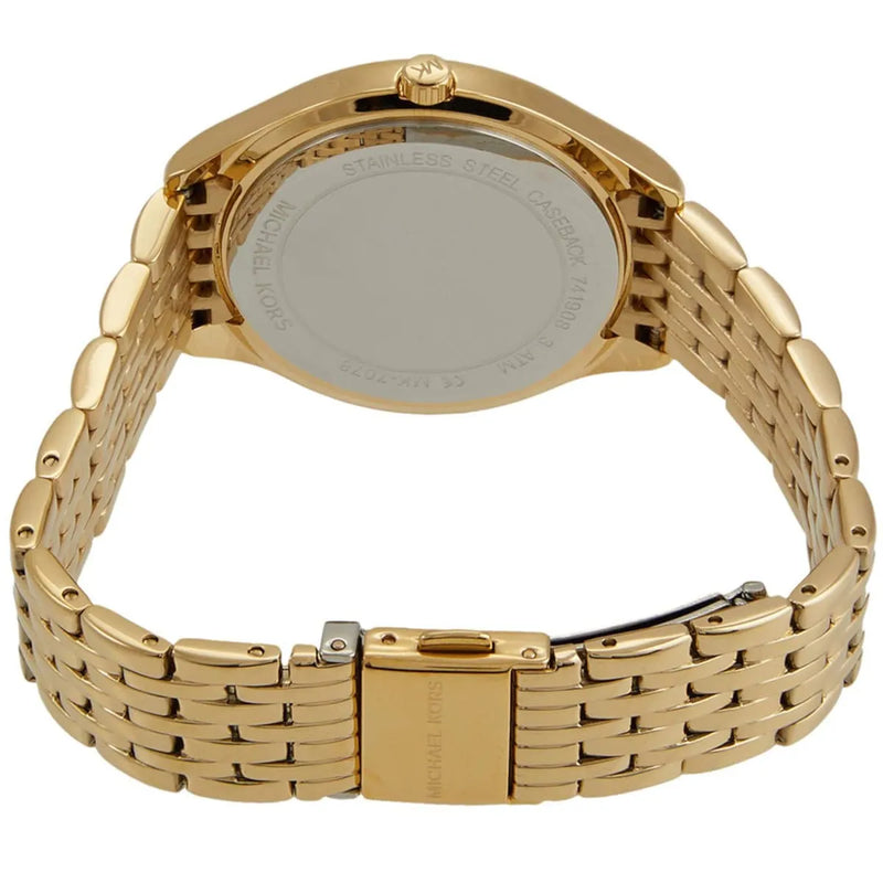 Michael Kors Mindy Three Hand White Dial Rose Gold Steel Strap Watch for Women - MK7078 Buy Now By Michael Kors