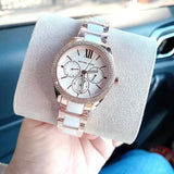 Michael Kors Janelle Multifunction Silver Dial Two Tone Steel Strap Watch For Women - MK7131 Buy Now By Michael Kors