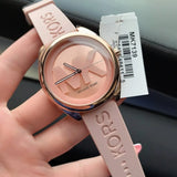 Michael Kors Janelle Three Hand Rose Gold Dial Pink Rubber Strap Watch For Women - MK7139 Buy Now By Michael Kors