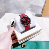 Michael Kors Janelle Three Hand Red Dial Red Rubber Strap Watch For Women - MK7144 Buy Now By Michael Kors