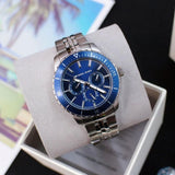 Michael Kors Cunningham Multifunction Blue Dial Silver Steel Strap Watch For Men - MK7153 Buy Now By Michael Kors