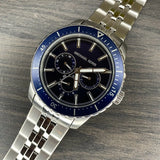 Michael Kors Cunningham Multifunction Blue Dial Silver Steel Strap Watch For Men - MK7153 Buy Now By Michael Kors