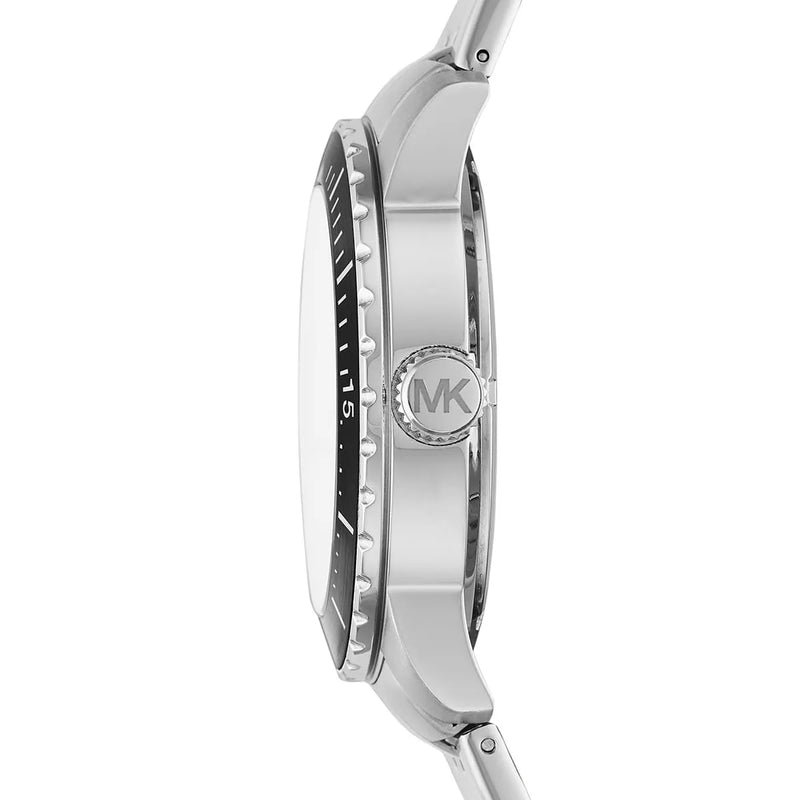 Michael Kors Cunningham Multifunction Black Dial Silver Steel Strap Watch For Men - MK7156 Buy Now By Michael Kors