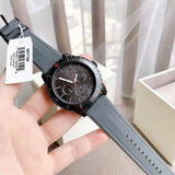 Michael Kors Cunningham Multifunction Grey Dial Grey Rubber Strap Watch For Men - MK7164 Buy Now By Michael Kors