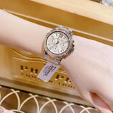 Michael Kors Everest Chronograph White Dial Two Tone Steel Strap Watch For Women - MK7214 Buy Now By Michael Kors