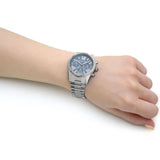 Michael Kors Lexington Chronograph Blue Dial Silver Steel Strap Watch For Women - MK7215 Buy Now By Michael Kors