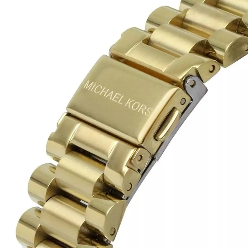 Michael Kors Lexington Chronograph Blue Dial Gold Steel Strap Watch For Women - MK7216 Buy Now By Michael Kors