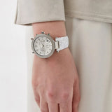 Michael Kors Parker Chronograph White Dial White Leather Strap Watch For Women - MK7226 Buy Now By Michael Kors