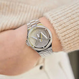 Michael Kors Lennox Quartz Silver Dial Silver Steel Strap Watch For Women - MK7234 Buy Now By Michael Kors