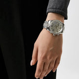 Michael Kors Lexington Chronograph White Dial Silver Steel Strap Watch For Women - MK7243 Buy Now By Michael Kors