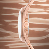 Michael Kors Camille Quartz White Dial Rose Gold Steel Strap Watch For Women - MK7256 Buy Now By Michael Kors