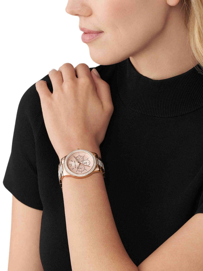 Michael Kors Tibby Chronograph Gold Dial Gold Steel Strap Watch For Women - MK6927 Buy Now By Michael Kors