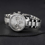 Michael Kors Ritz Chronograph Crystals Silver Dial Silver Steel Strap Watch For Women - MK7301 Buy Now By Michael Kors