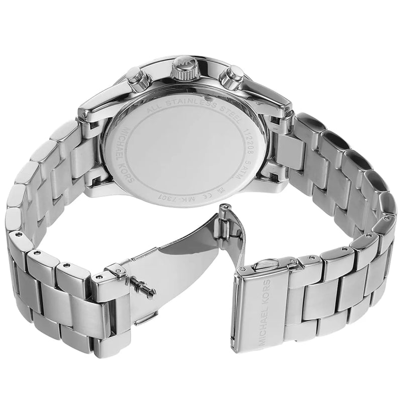 Michael Kors Ritz Chronograph Crystals Silver Dial Silver Steel Strap Watch For Women - MK7301 Buy Now By Michael Kors