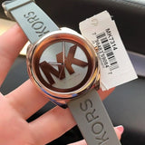 Michael Kors Janelle Three Hand Grey Dial Grey Rubber Strap Watch For Women - MK7314 Buy Now By Michael Kors