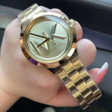Michael Kors Bryn Quartz Gold Dial Gold Steel Strap Watch For Women - MK7317 Buy Now By Michael Kors