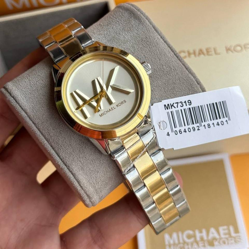 Michael Kors Analog Silver Dial Two Tone Steel Strap Watch For Women - MK7319 Buy Now By Michael Kors