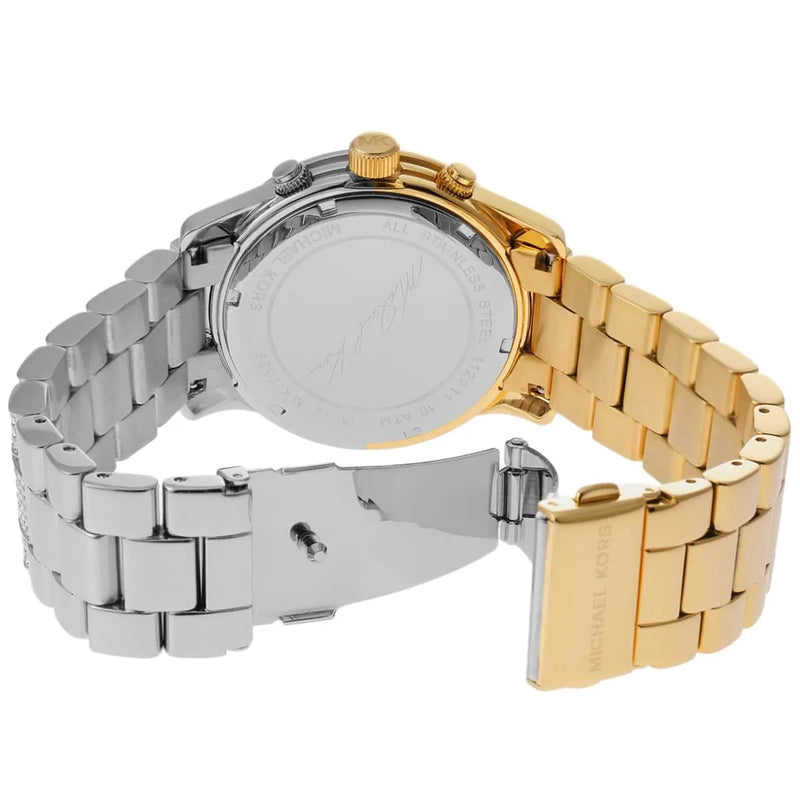 Michael Kors Runway Chronograph Gold Dial Two Tone Steel Strap Watch For Women - MK7329 Buy Now By Michael Kors