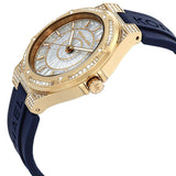Michael Kors Lennox Three Hand White Dial Blue Silicone Strap Watch For Women - MK7333 Buy Now By Michael Kors