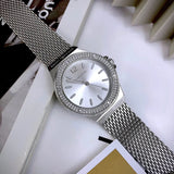 Michael Kors Lennox Three-Hand Silver Dial Silver Steel Strap Watch For Women - MK7337 Buy Now By Michael Kors